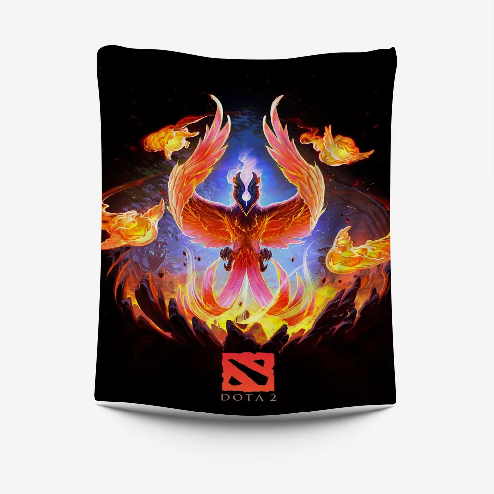 Game D-Dota 2 Tapestry Creative Pattern Photo Living Room Wall Art Tapestry Decor Party Outdoor Decorate Banners