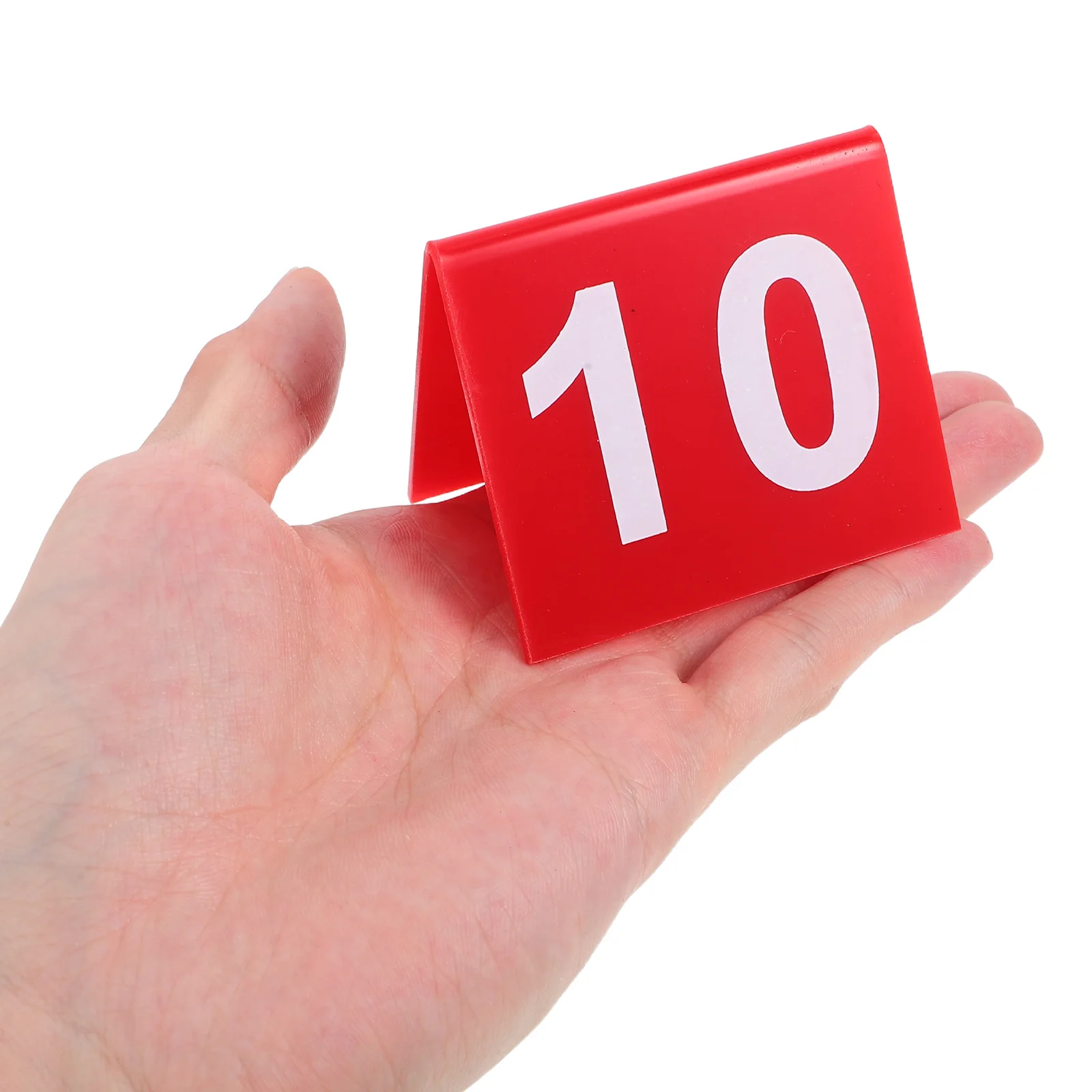 

10 Pcs Number Plate Table Numbers for Wedding Reception Acrylic Place Cards Clear