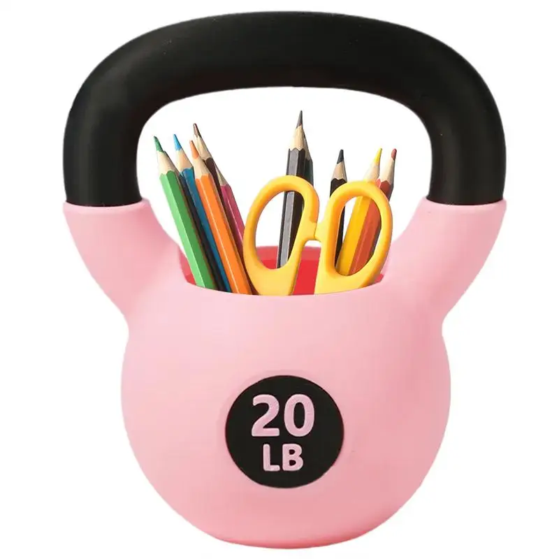 Kettlebell Pencil Holder Kettlebell Shape Pencil Holder Cup Fun Desk Accessories For Women Men Adults Fitness Enthusiasts