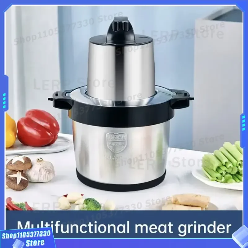 Commercial Electric Meat Grinder Stainless Steel 6L 8L 12L 15L Capacity Heavy Duty Kitchen Food Processor for Beef Pork