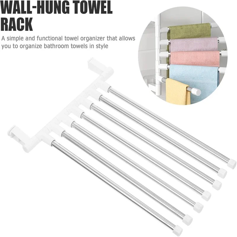 رف تخزين من الفولاذ المقاوم للصدأ للحمام ، منشفة دوارة ، خالية من الثقب ، رف منظم ، أرفف حائط معلقة ، كوب شفط ، حامل مرحاض