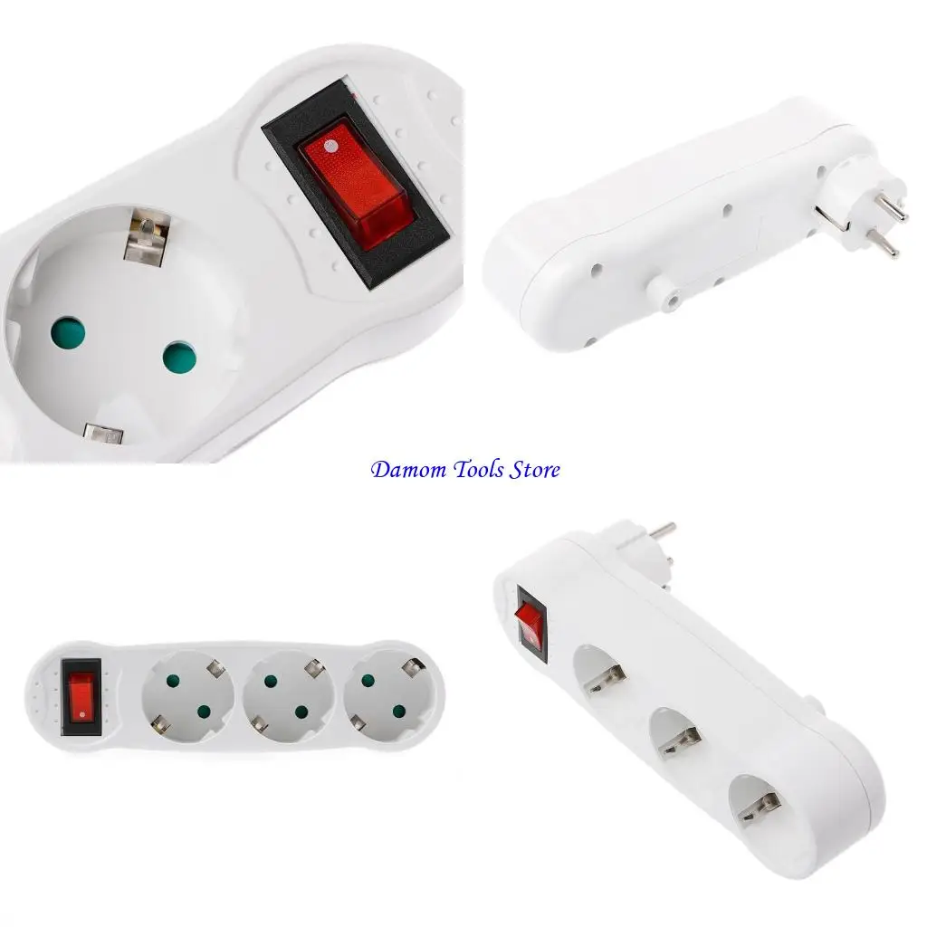 

57BE 16A Европейский тип конверсионного заглушки с 1 по 3 пути Стандартный адаптер ЕС.