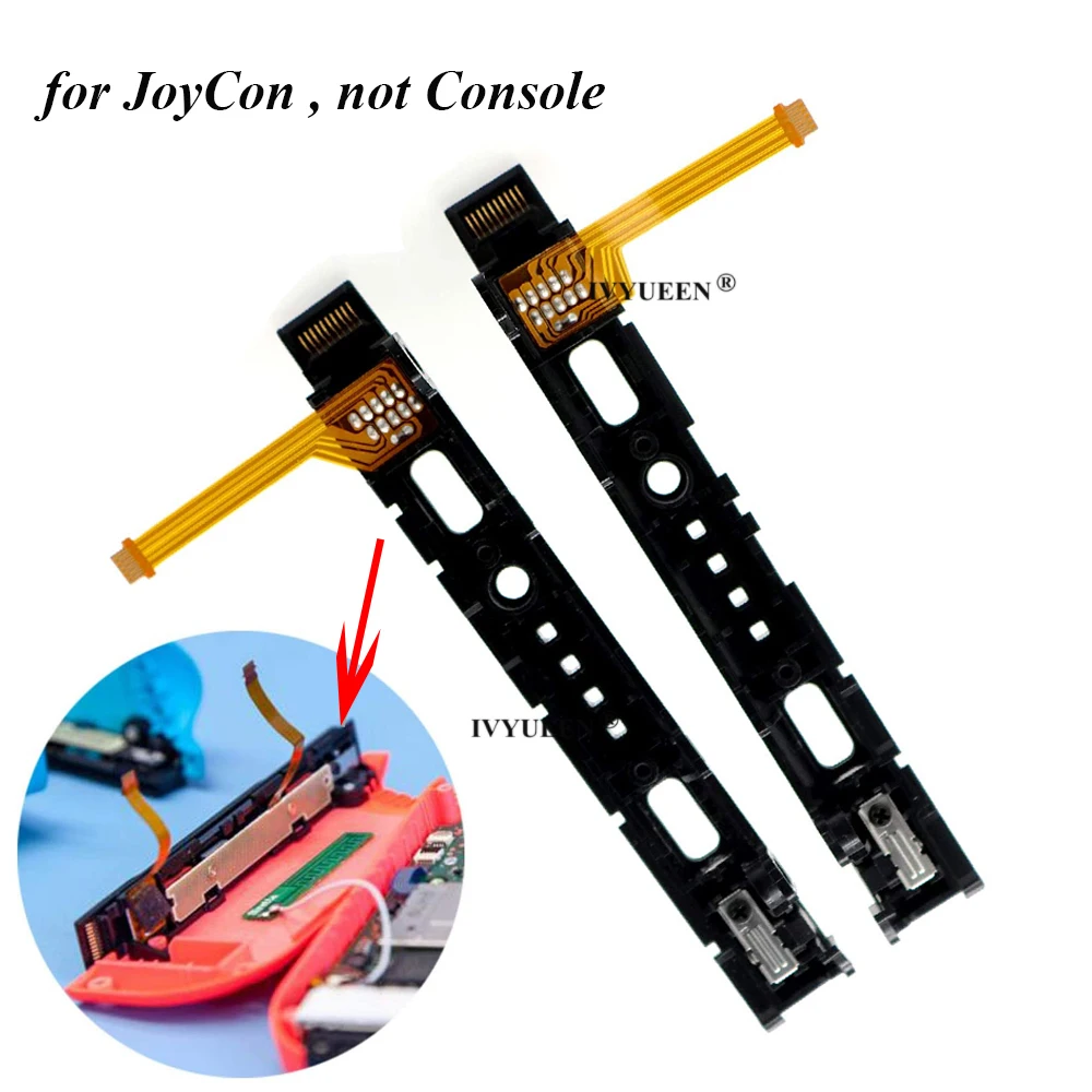 IVYUEEN เดิมสำหรับ Nintendo Switch JoyCon LR สไลด์ซ้ายขวาเลื่อนรถไฟ Sensor Flex Cable Replacement Repair Parts