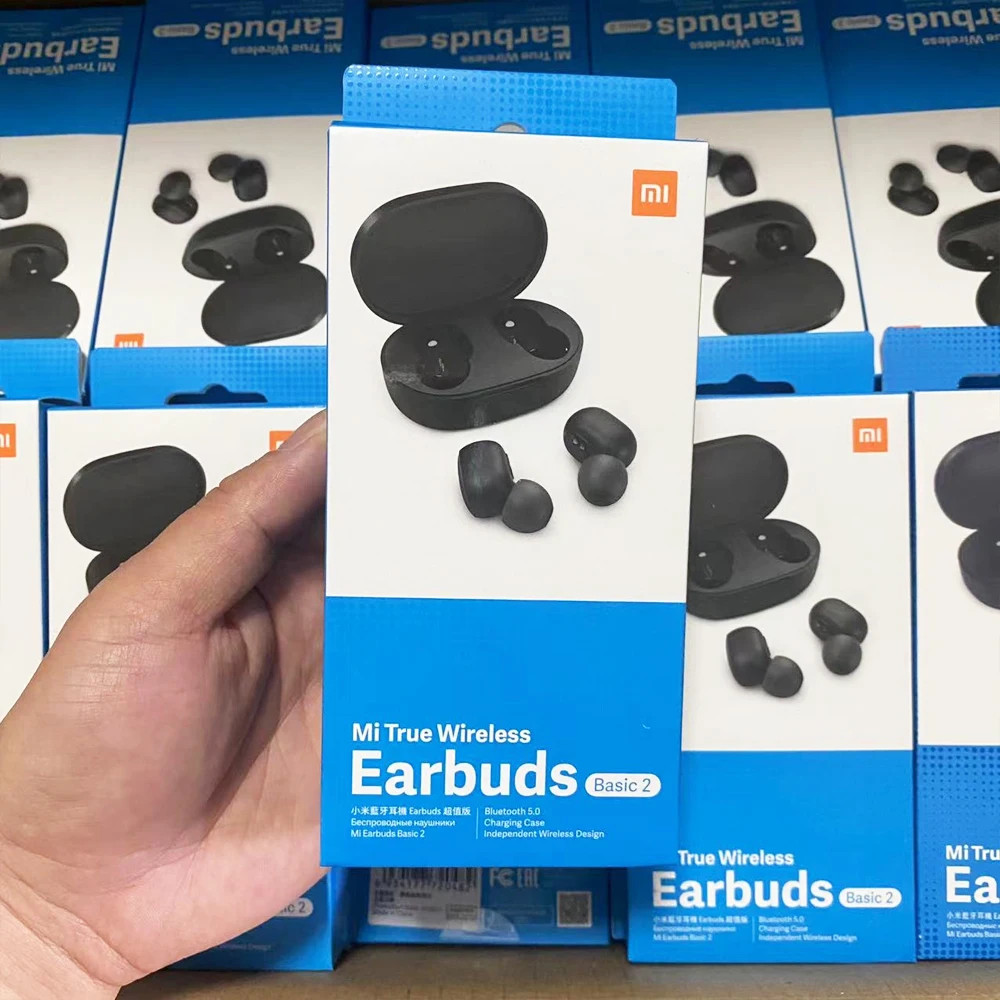 Global Version Xiaomi Earbuds Basic 2 Redmi Airdots 2 TWS Wireless Bluetooth 5.0 Earphone Mi True Wireless  Auto Link TWSEJ061LS