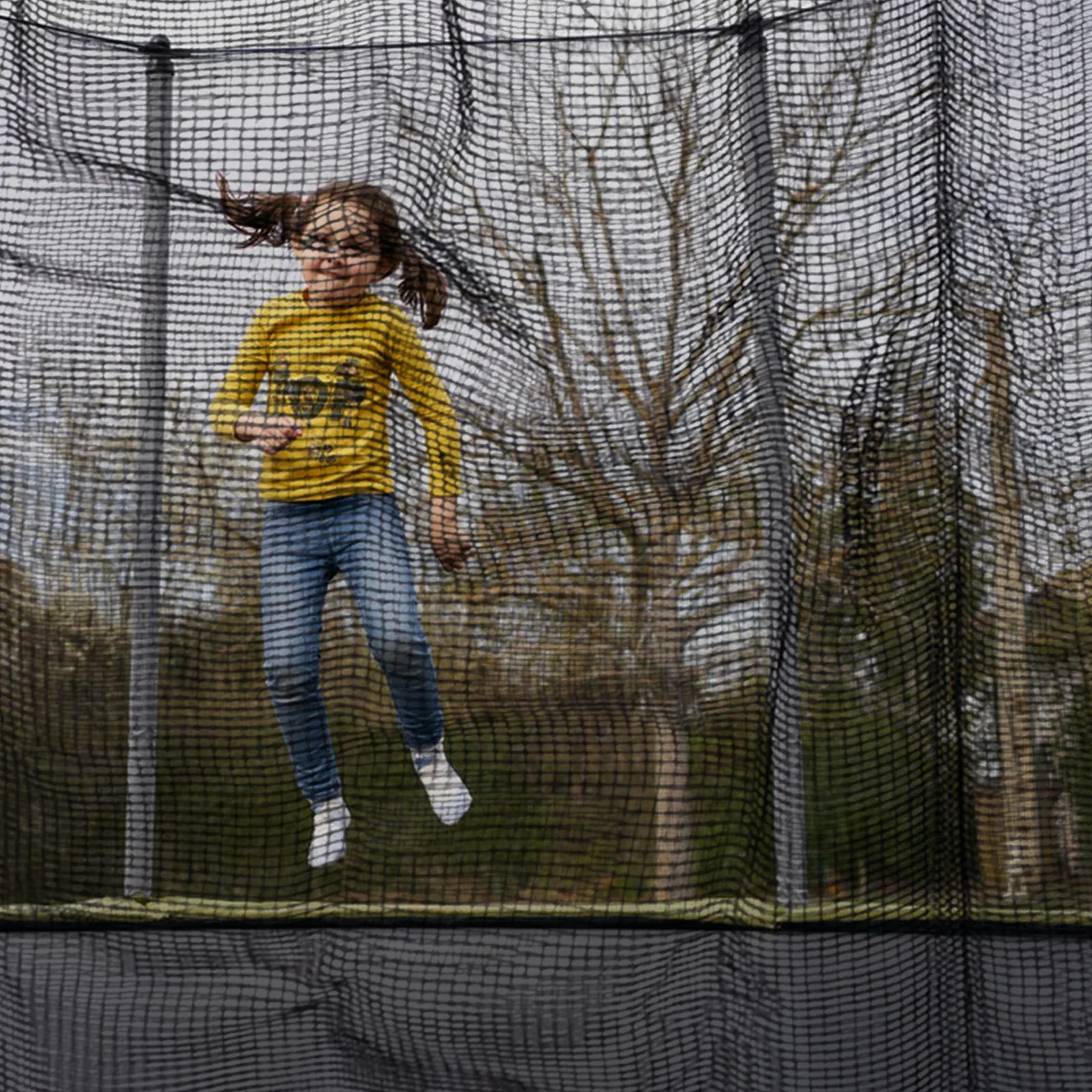 

Outdoor Trampoline Safety Net High Strength Durable Protective Mesh Net Surround Fence Replacement Parts Bounce Safety Enclosure