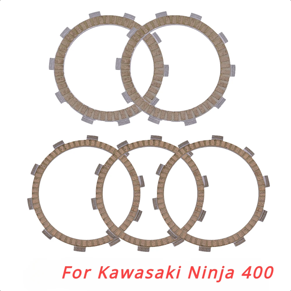 400cc Motorcycle Friction Clutch Plate Disc Set For Kawasaki EX400 KLE400 KLX400 KLX KLE EX Ninja 400