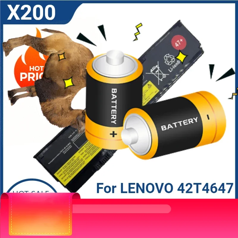 

High-quality X200 Laptop Battery for LENOVO 42T4647 42T4648 42T4834 42T4835 43R9253 43R9254 ASM 42T4537 FRU 42T4536 42T4538