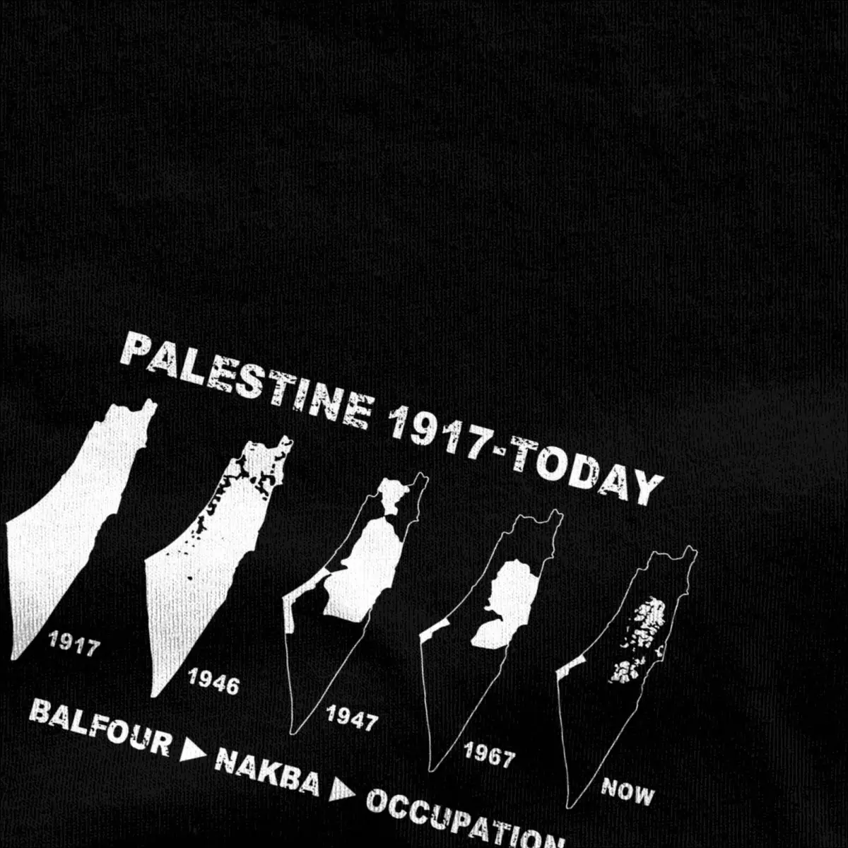 Palestine Map T-Shirt Men Women Vintage 100% Cotton Tee Shirt Crew Neck Short Sleeve T Shirts Plus Size Tops