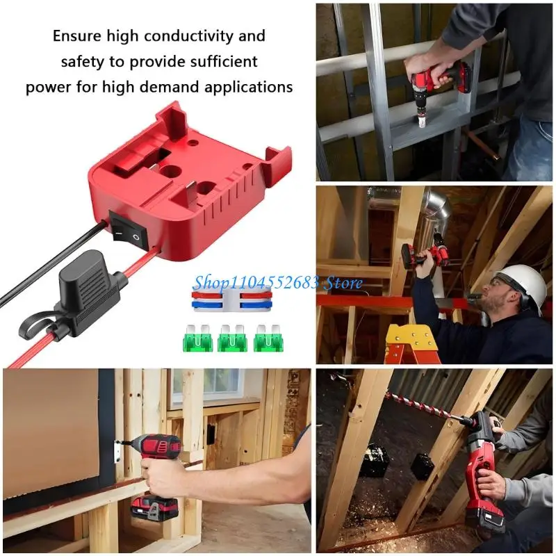 

Y6GD Power Wheel Battery Adapter for 18V Lithium Battery Power Wheel Adapter Battery