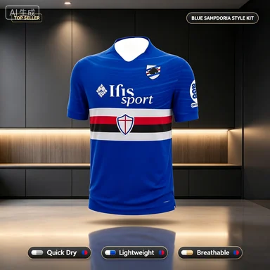 Italian Style UC Sampdoria 26 New Arrival Hot Football Jersey Athletic Leisure Fan Style T-Shirt 3D Print Parent-child