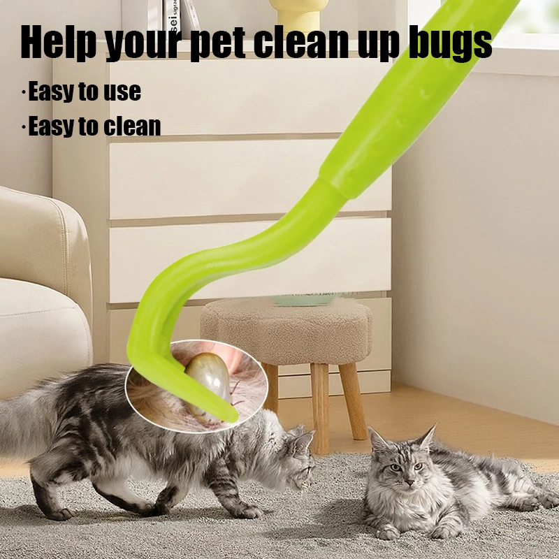 Flea Remover Hook Tick Removal Tweezer Ticks Pull Pet Cat Dog Accessaries Scratching Extractor Mite Tweezers Comb Louses Pliers