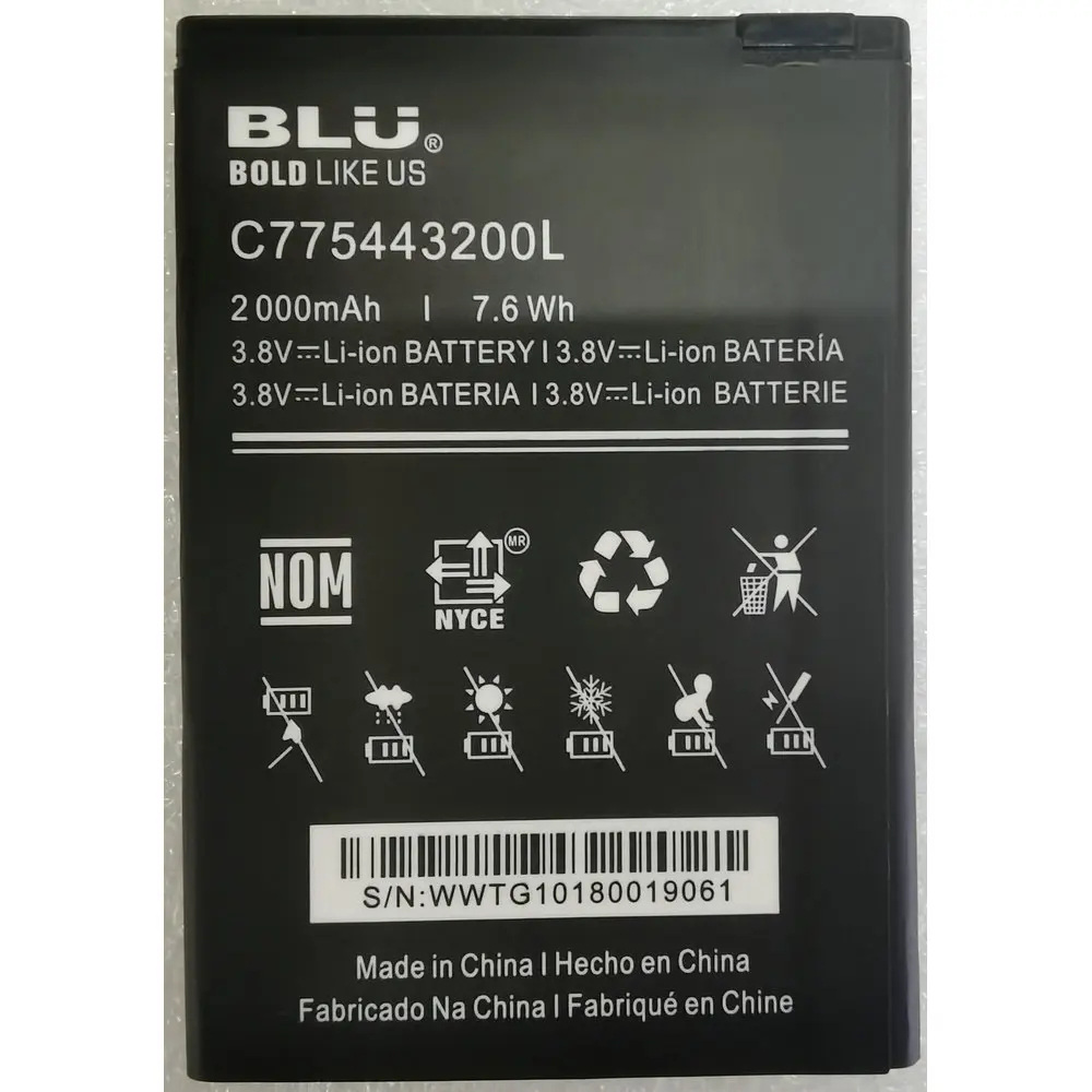 

Новый C 775443200 Сменный аккумулятор L для смартфона BLU C5L C050 C0050UU