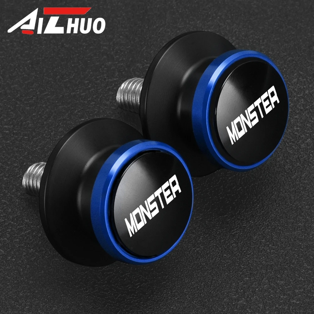 8 مللي متر دراجة نارية Swingarm بكرات المتزلجون الخلفية حامل مسامير ل Ducati الوحش 821 950 SP 695 696 796 797 1200 600 620 696 937 S20R #4