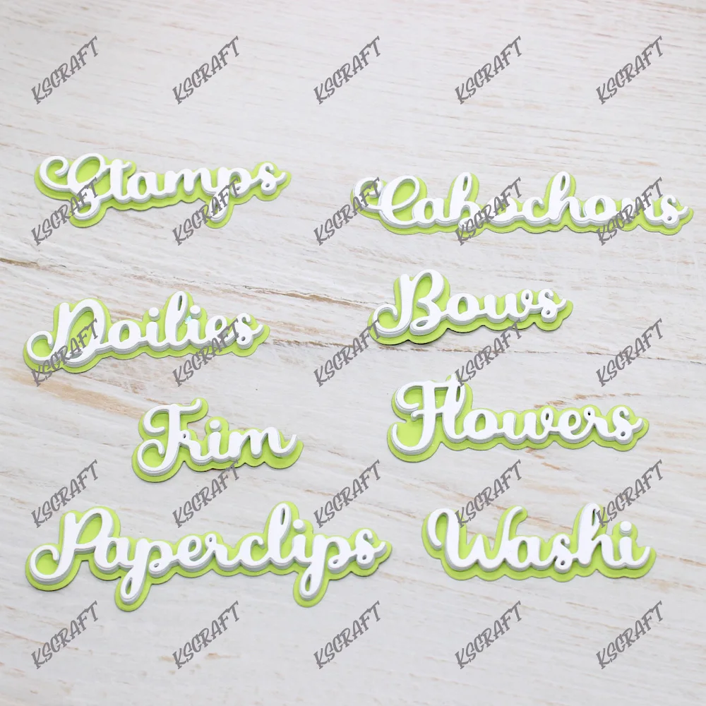 KSCRAFT New Swap Words Cutting Dies Stencils for DIY Scrapbooking Decorative Embossing DIY Paper Cards