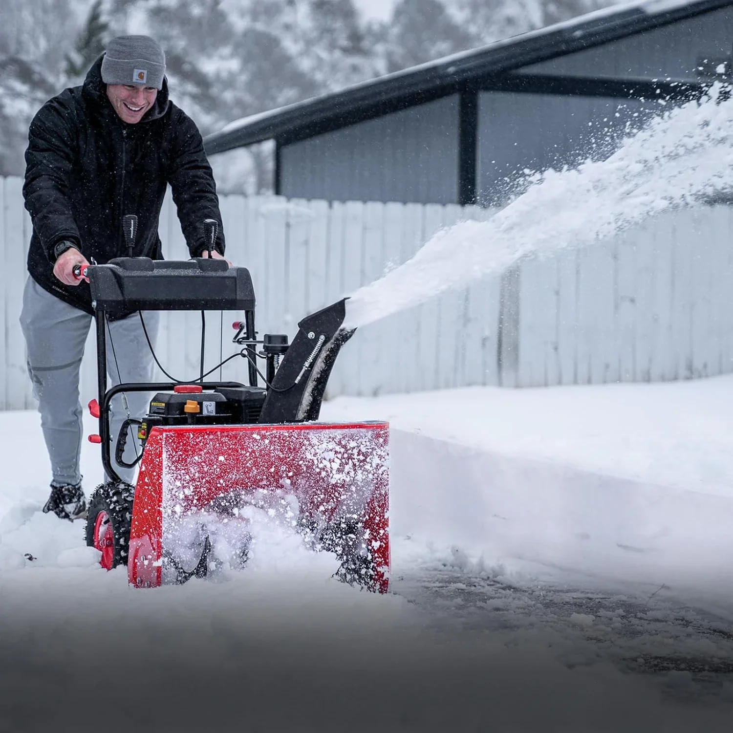 Snow Blower Gas Powered 26-Inch 2-Stage 212cc Engine with Electric Starter, LED Headlight, Self Propelled Snowblower