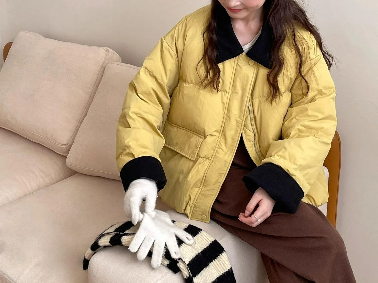 

Короткая хлопковая пуховая куртка для женщин, новинка 2025 года, теплая зимняя куртка