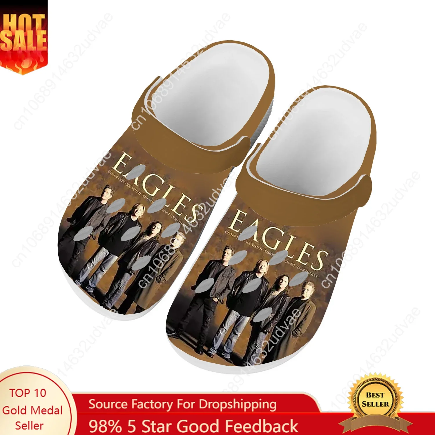 E-Eagles Water Shoes Mens Womens High Quality Fashion Home Garden Clogs Customizd Sandals Beach Breathable Hole Slippers
