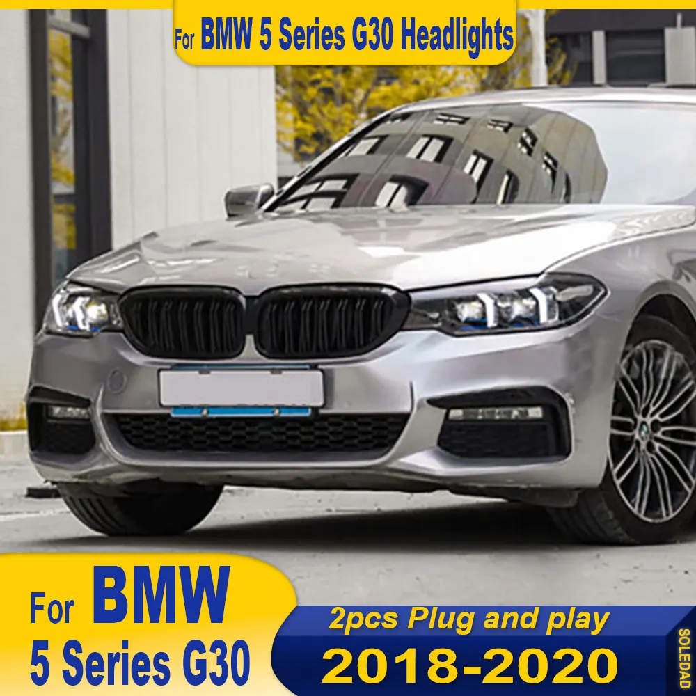 

LED Headlight Car For BMW G30 2018-2020 G38 DRL Hella LED Bi Xenon Bulb Fog Lights Car Accessory M5 LCI 525i 530i Type Head Lamp