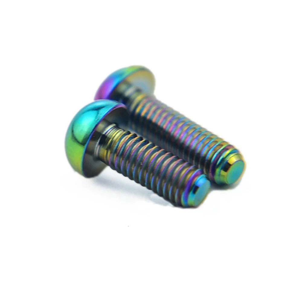 1 pz Bullone in titanio M3x8/10/15mm Viti a testa semitonda a brugola per parti di bici da strada