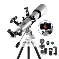 70080 Astronomy Telescopes for Beginners, High Transmission Travel Professional Refractor Telescope For Moon Watch