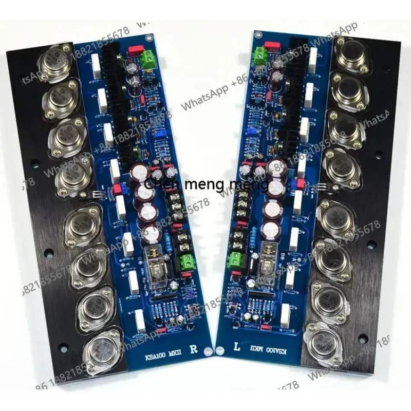 Custom 2Pcs KSA100 Gold Sealed Tube Amplifier Audio Board 100Wx2 High Power HIFI Stereo Class A Amplifier Home Theater Amp