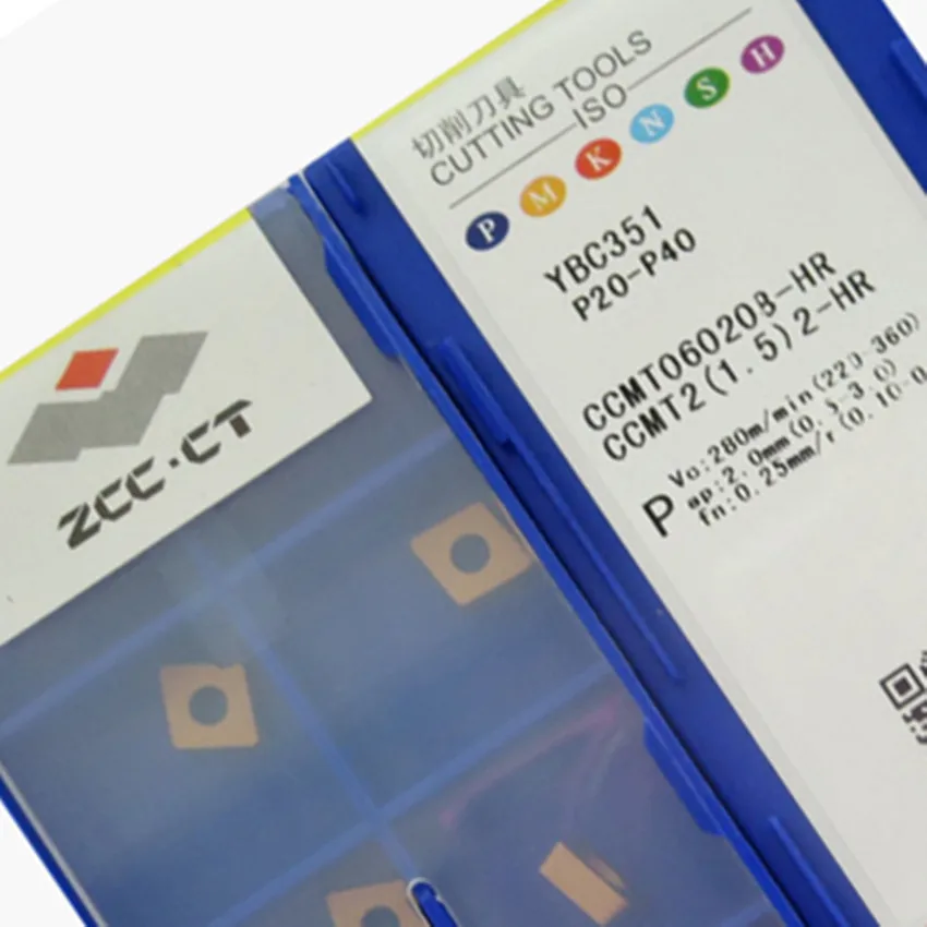 Zcc. Ct CCMT060204-HF YBM151/CCMT060208-HR YBC152/CCMT060208-HR YBC351/CCMT060208-HR YBM251 Cnc Carbide Inserts 10 Stks/doos