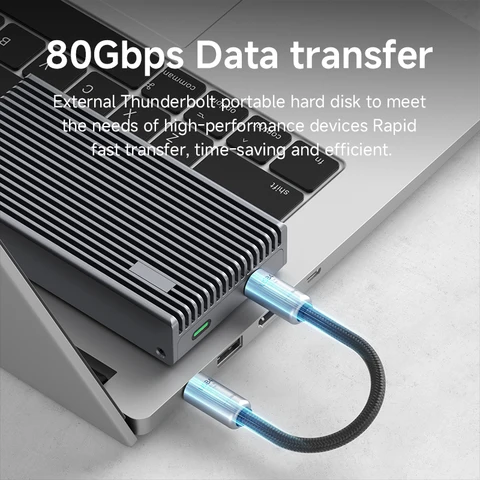 Кабель Hagibis USB4 Type-C 240 Вт 80 Гбит/с с ремешком — изображение продукта