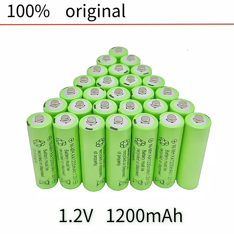 1,2 V AA Original 1,2 V hochwertiger wiederaufladbarer Akku lpega 1200 mAh NI-MH wiederaufladbarer Akku geeignet für Uhren, Spielzeug usw