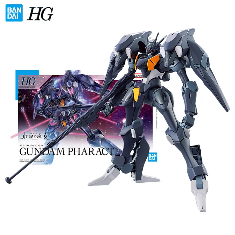 

Bandai Original GUNDAM Model Garage Kit HG Series 1/144 The Witch From Mercury Gundam Pharact Anime Action Figure Assembly Model