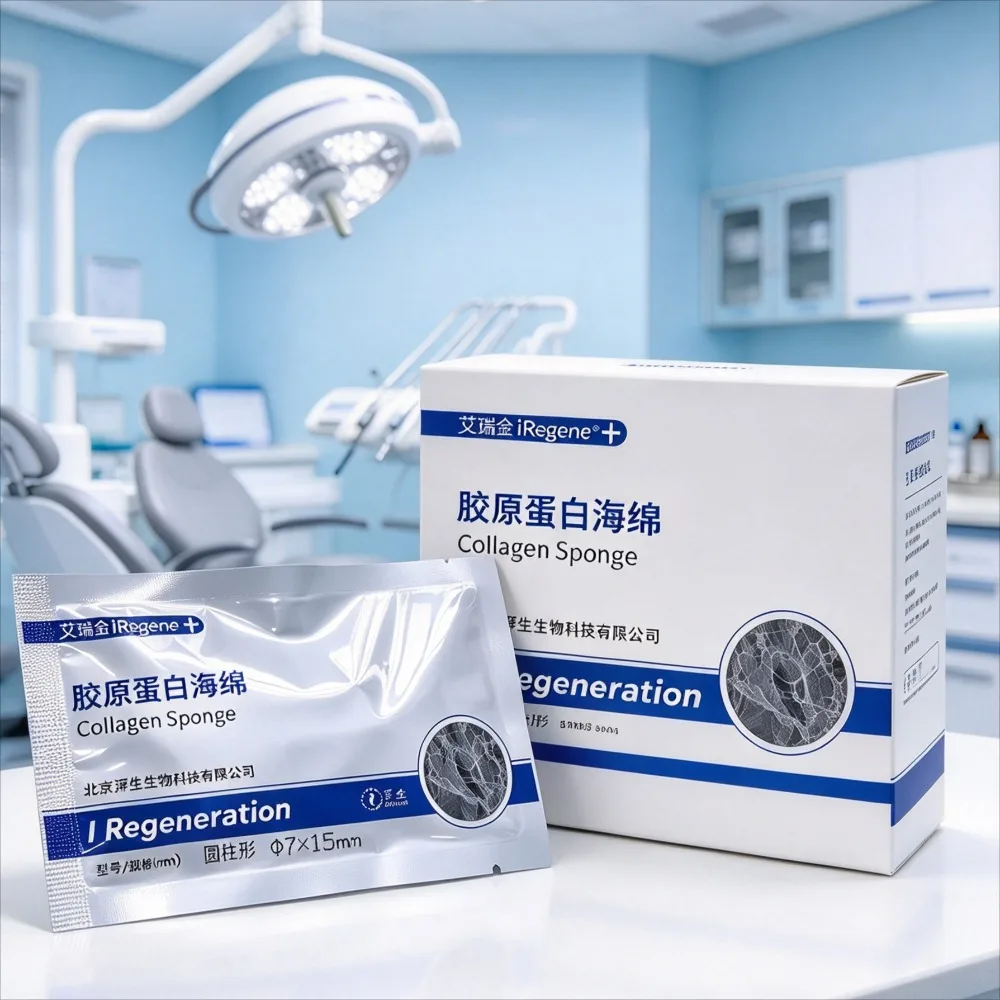 Dental Absorbable Collagen Sponge Hemostatic Dressing Medical Sponge for Clinic Lab Supply Kit Use Dental Care