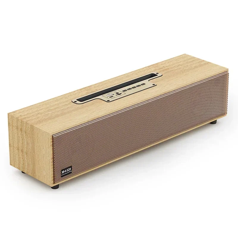 Multifunctional Desktop Bluetooth Speaker, Retro Computer Speaker, Wooden FM Radio, Subwoofer, Echo Wall, Caixa De Som AUX \ TF