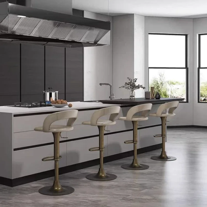 

Professional Restaurant Bar Chairs Breakfast Benches Elegant Vintage Minimalist Floor Makeup Century Metal Cafe home furniture