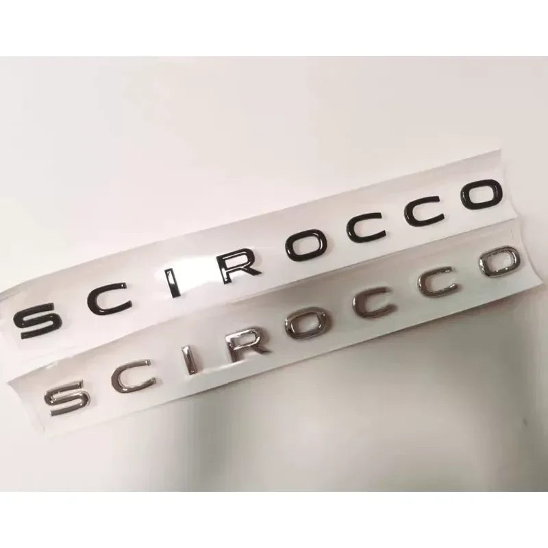 for Volkswagen Scirocco Letter Sticker Rear Car Badge English Alphabet Decal Auto Exterior Modification Accessories