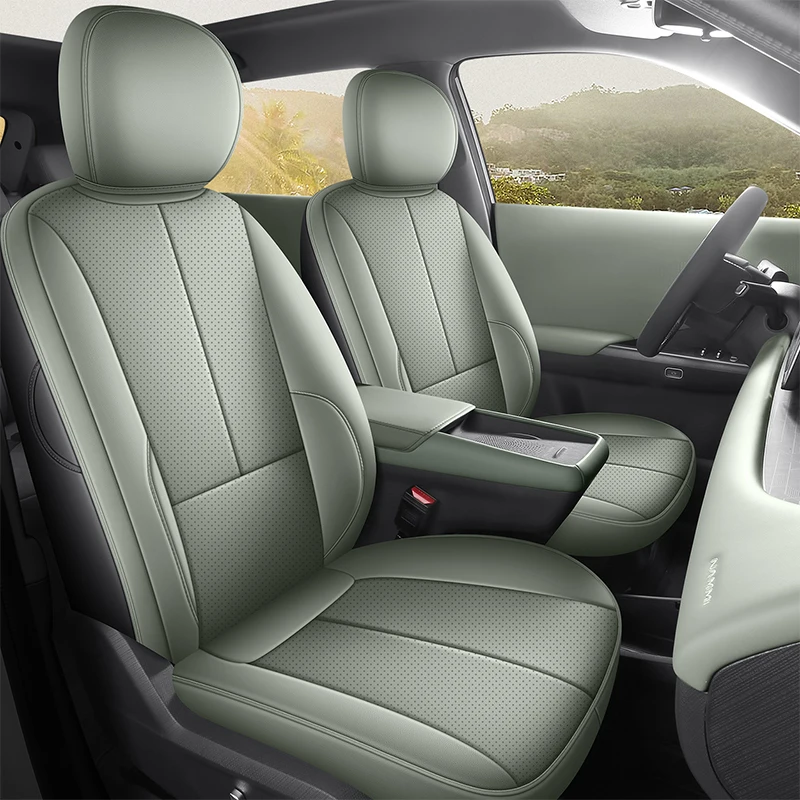 5 Seats Full Surround Leather Car Seat Covers Fit Dongfeng Vigo Nammi 06 Waterproof Anti-slip Comfort Auto Seat Protector