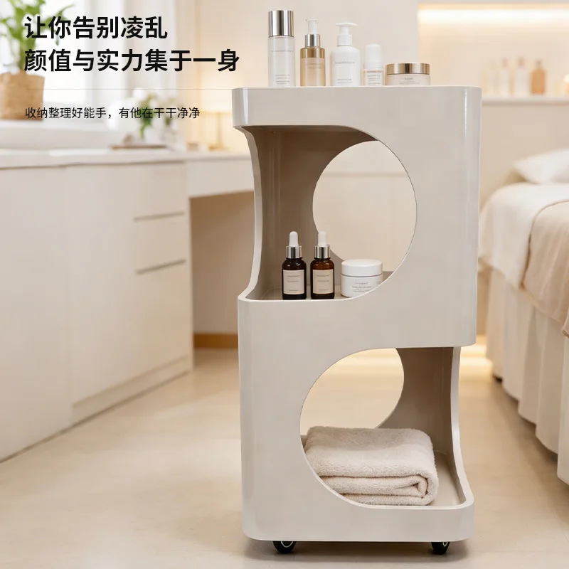 Beauty salon cart storage rack, handcart plastic surgery storage instrument rack, multifunctional tool cart, modern minimalist