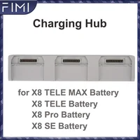 Hub de carga de batería para FIMI X8 TELE MAX/ X8 TELE/ X8 PRO 2025/ X8 PRO/ X8 SE Series Hub de carga de batería con carga bidireccional