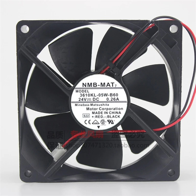 

New original 3610KL-05W-B60 DC24V 0.26A 9cm 9225 high air volume power inverter cooling fan