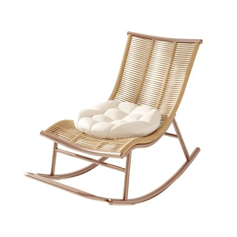 Balcony Rocking Adult Reclining Home Leisure  Chinese Lazy Rocking  Outdoor Rattan  Adult Easy