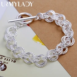 925 Pulseira De Prata Esterlina, círculo De Festa De Casamento, alta Qualidade, Moda Agradável, Joia Popular, preço De Fábrica