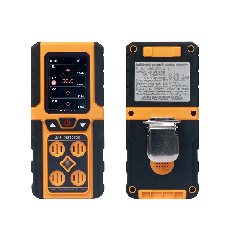 

Gas Clip Monitor for CH4 VOC CO Ethylene Ethane Multigas Meter Slurry Gas Detector