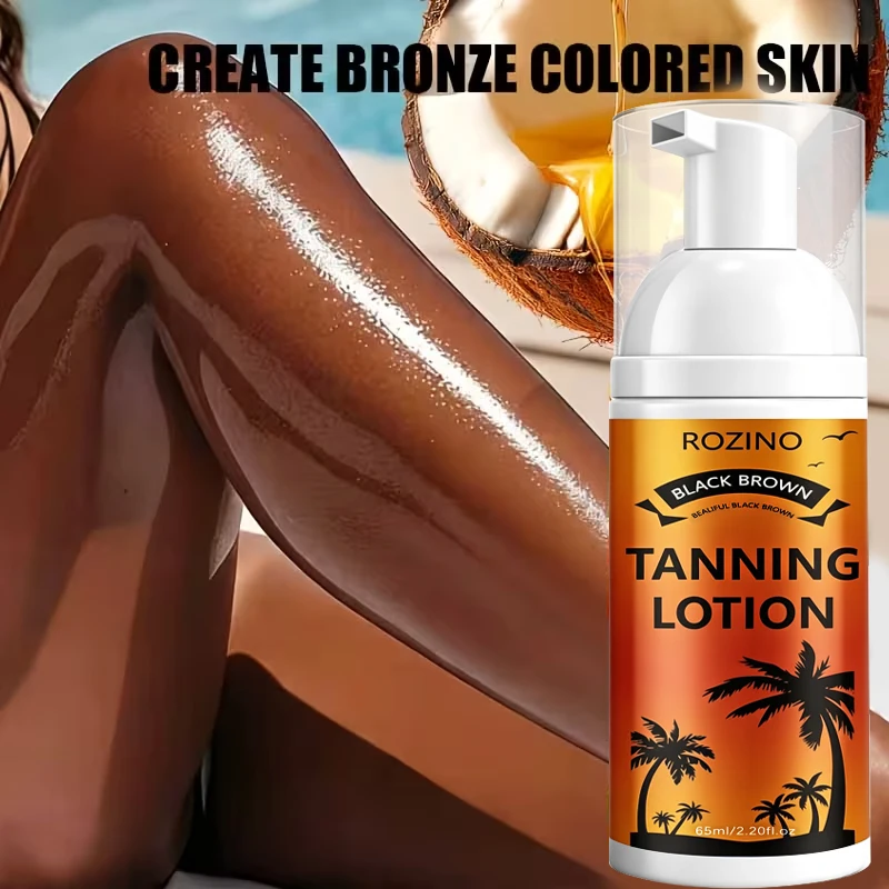 Sunless quick-tanning moisturizing tanning lotion, pure natural formula, moisturizes the skin, easily creates a bronzed complexion, gentle formula without irritation, waterproof, sweat-resistant, and durable, suitable for the whole body, no need for sun exposure, pure natural formula, gentle formula without irritation, long-lasting color retention without darkening, allowing you to effortlessly achieve a high-end, beautiful tan instantly