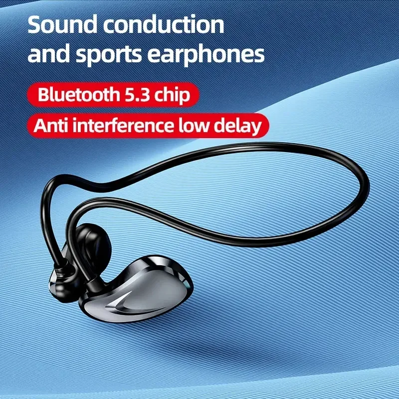 Não no ouvido sem fio earhook fone de ouvido fones ipx7 à prova dipágua bandana esportes fones tws jogos com microfone