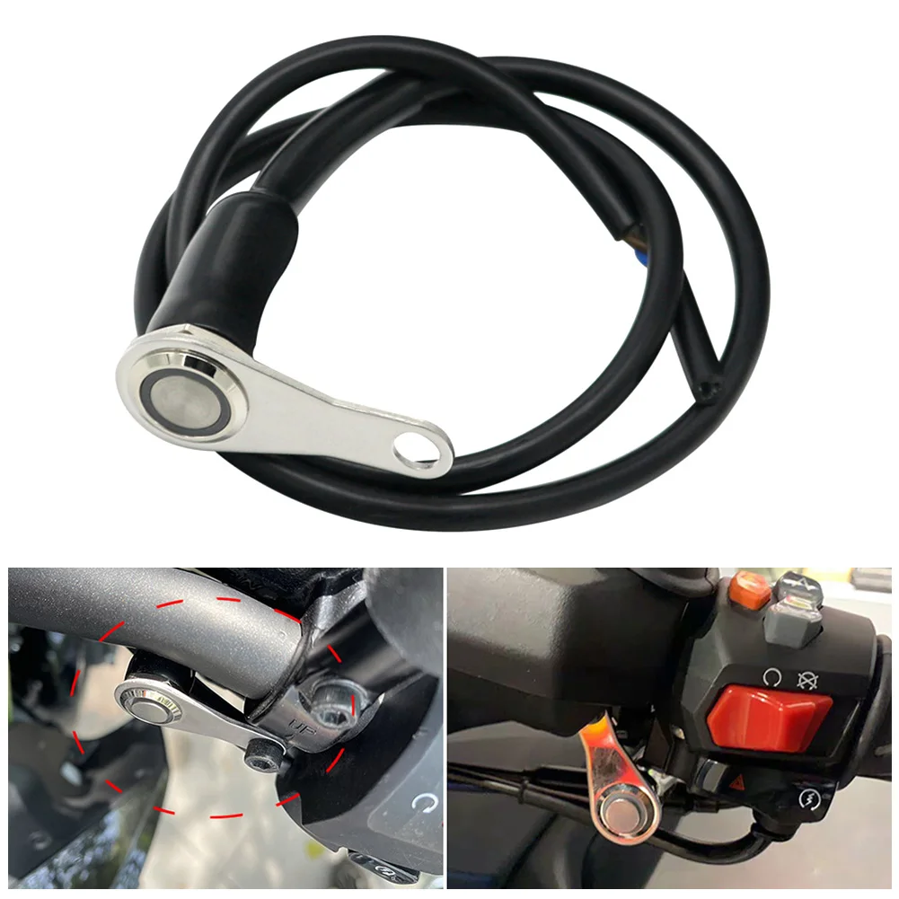 CNC Aluminum Alloy for Horn Engine Power Start Kill Switches Waterproof Motorcycle Handlebar Switch Manual Return Reset Button image 3