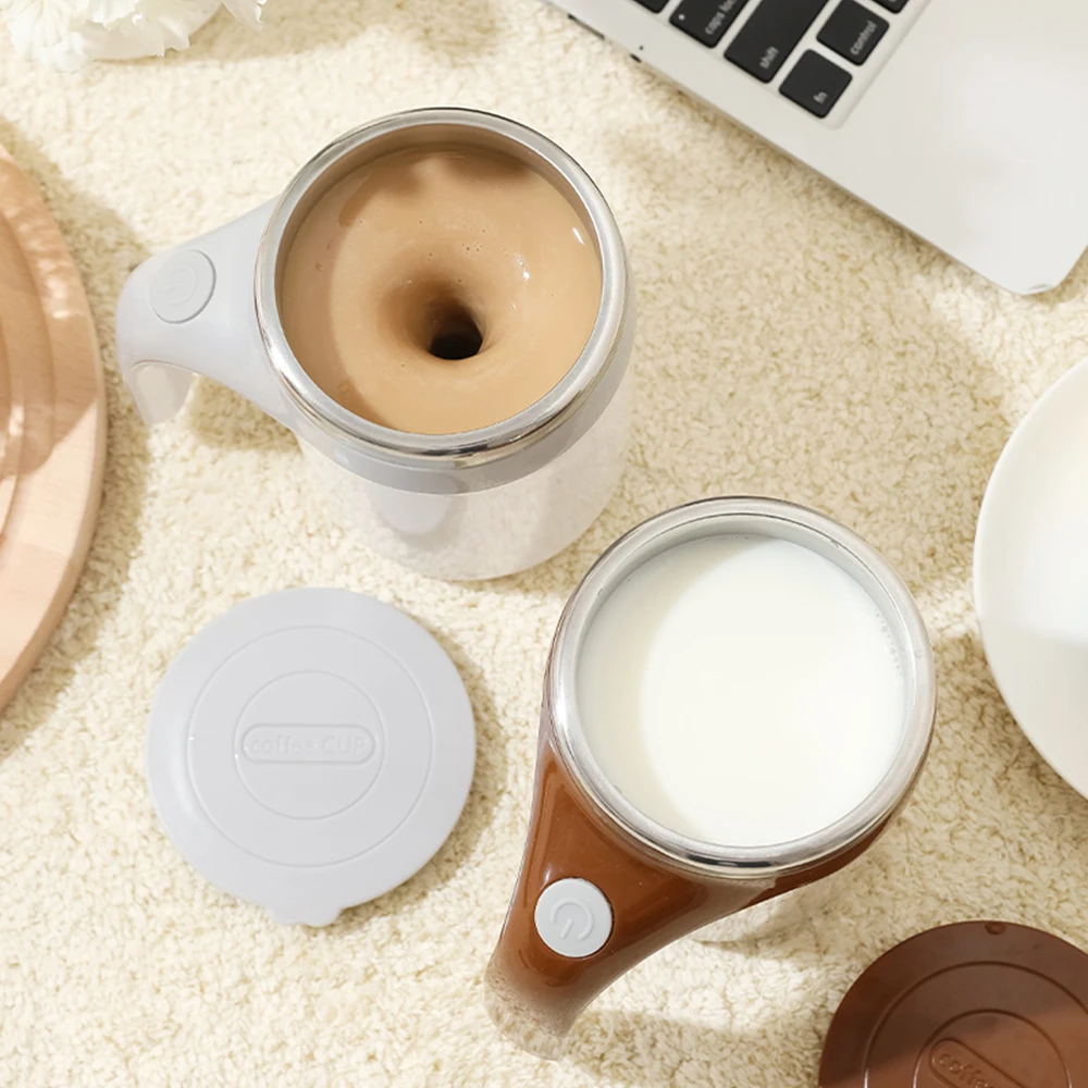 كوب خلط حليب قهوة ، خلاط ذكي كسول ، خلاط دوار مغناطيسي ، كوب علامة ، شحن USB ، تحريك تلقائي ، زجاجة تدفئة ، جديدة