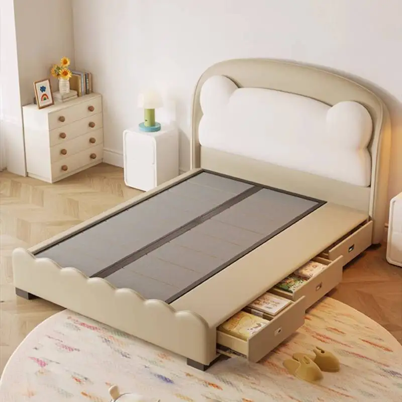 تخزين سرير أطفال إسكندنافي أوروبا رخيصة بسيطة خشبية مخصصة سرير أطفال تصميم واحد حديث Lettino Per Bambini أثاث منزلي