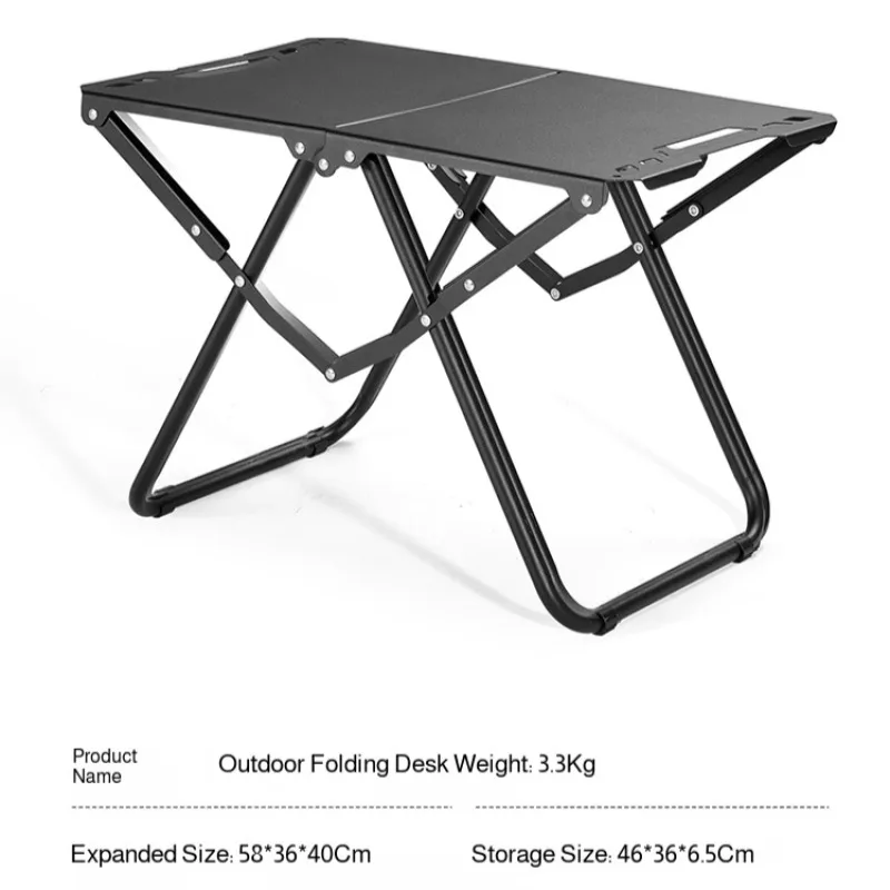في الهواء الطلق للطي طاولة طعام متعددة الوظائف سبائك الألومنيوم طاولة قابلة للطي التخييم المحمولة طاولة الشواء التخييم نزهة الجدول #6