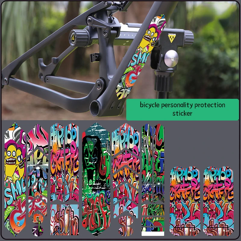 Bike Frame Sticker MTB Care Protection Chain Film Cycling Repair Scratch Decals Anti-Scratch Tape Bicycle Accessories Decorative