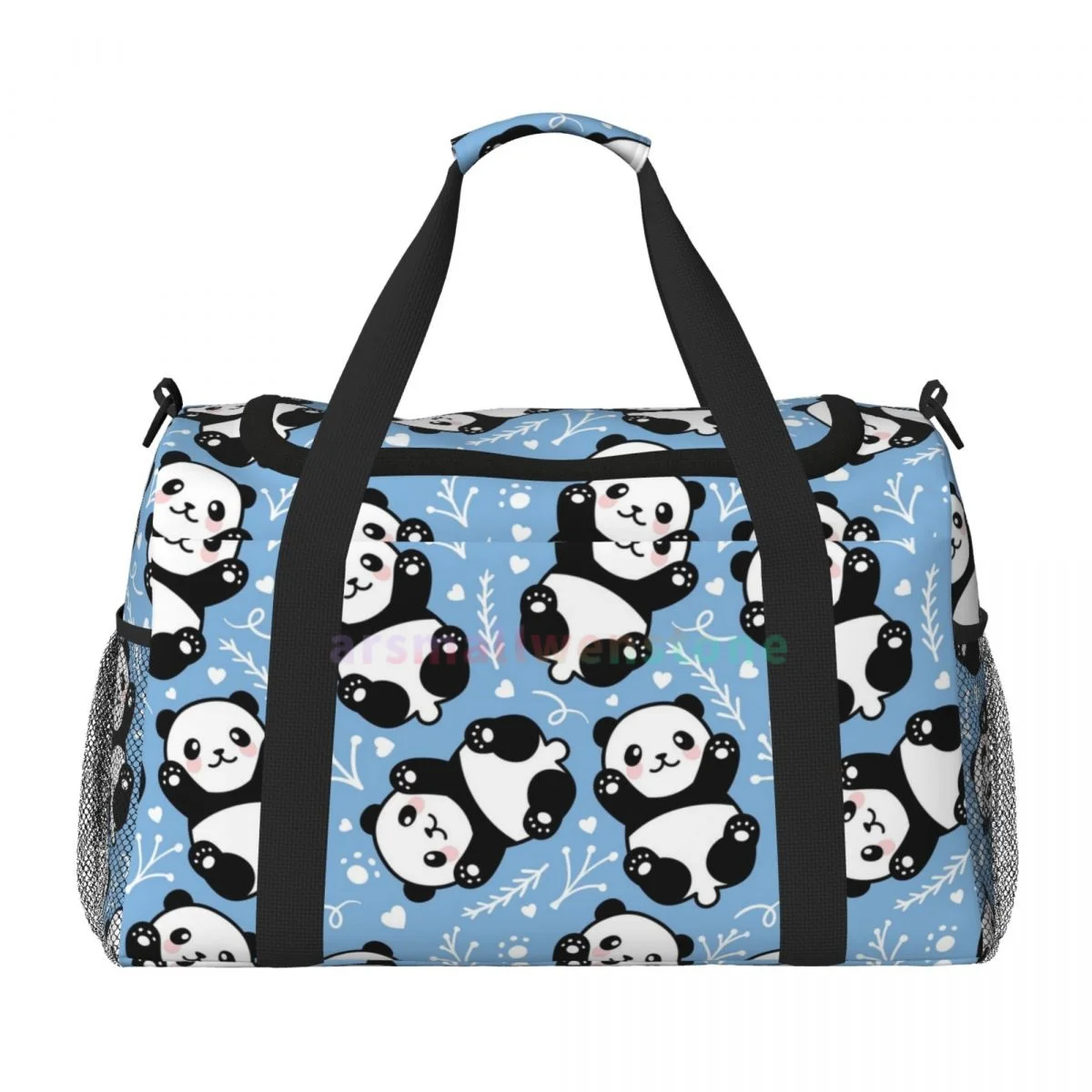 Panda Travel Duffel Bags Sport Gym Yoga Luggage Bag Personalized Weekender Bag with Shoulder Strap