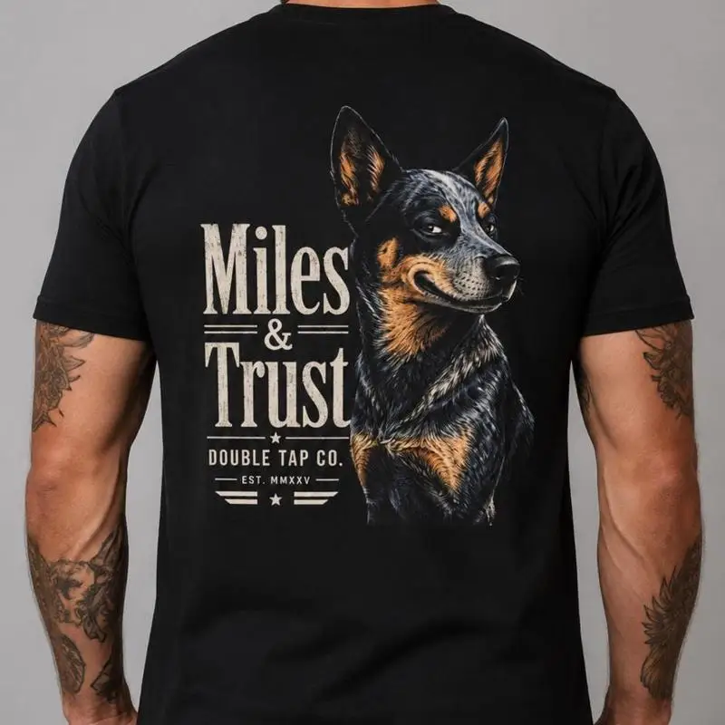 T-shirt pour chien de travail Miles Trust, chien de berger australien Blue Heeler