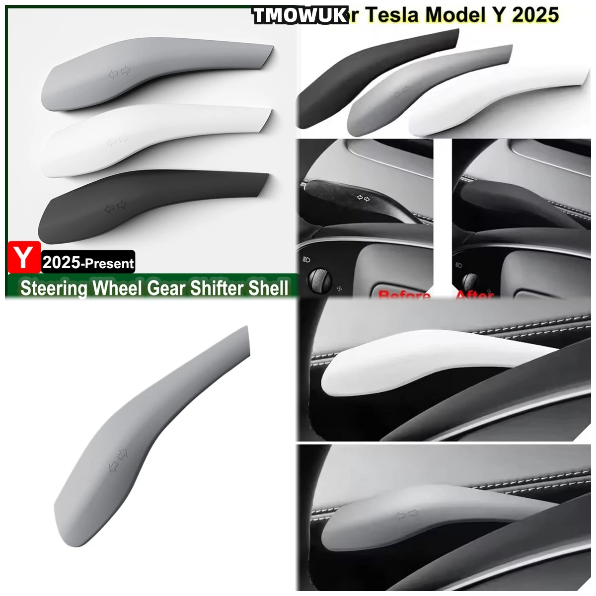 

Protective Steering Lever Cover For Tesla Model Y Juniper 2025